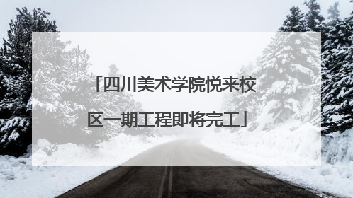 四川美术学院悦来校区一期工程即将完工