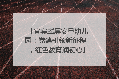 宜宾翠屏安阜幼儿园：党建引领新征程，红色教育润初心
