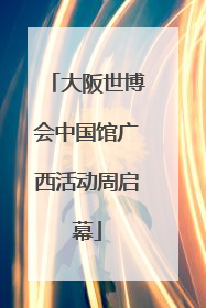大阪世博会中国馆广西活动周启幕