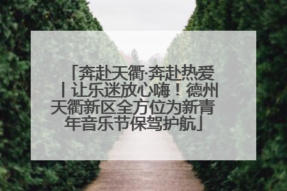 奔赴天衢·奔赴热爱丨让乐迷放心嗨！德州天衢新区全方位为新青年音乐节保驾护航