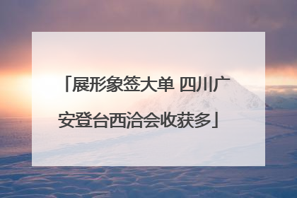 展形象签大单 四川广安登台西洽会收获多