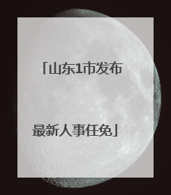 山东1市发布最新人事任免
