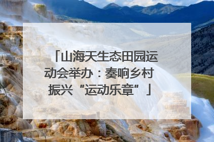 山海天生态田园运动会举办：奏响乡村振兴“运动乐章”