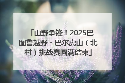 山野争锋！2025巴图鲁越野・巴尔虎山（北村）挑战赛圆满结束