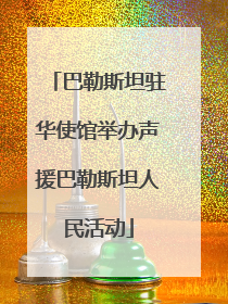 巴勒斯坦驻华使馆举办声援巴勒斯坦人民活动