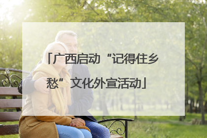 广西启动“记得住乡愁”文化外宣活动