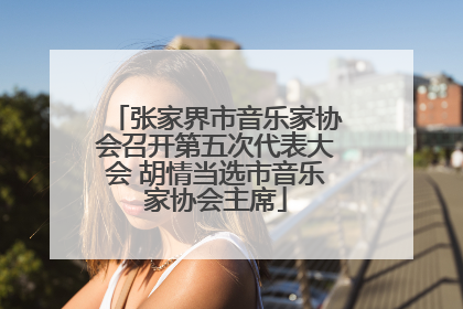 张家界市音乐家协会召开第五次代表大会 胡情当选市音乐家协会主席