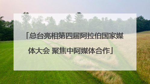 总台亮相第四届阿拉伯国家媒体大会 聚焦中阿媒体合作