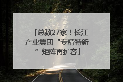 总数27家！长江产业集团“专精特新”矩阵再扩容