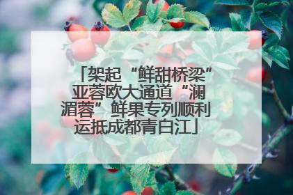 架起“鲜甜桥梁” 亚蓉欧大通道“澜湄蓉”鲜果专列顺利运抵成都青白江