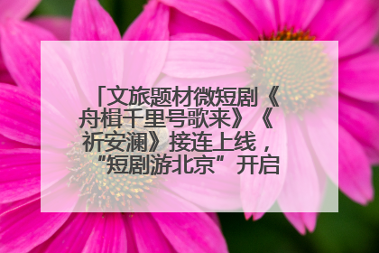 文旅题材微短剧《舟楫千里号歌来》《祈安澜》接连上线，“短剧游北京”开启大运河文化之旅