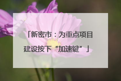 新密市：为重点项目建设按下“加速键”