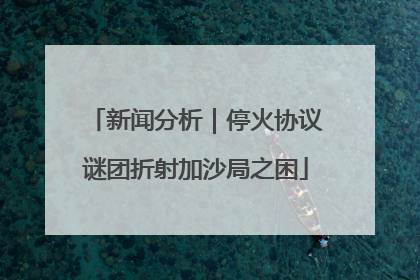 新闻分析｜停火协议谜团折射加沙局之困