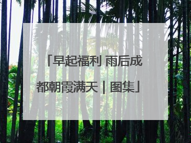 早起福利 雨后成都朝霞满天｜图集