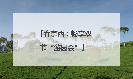 春京西：畅享双节“游园会”