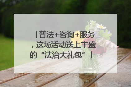 普法+咨询+服务，这场活动送上丰盛的“法治大礼包”