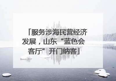 服务涉海民营经济发展，山东“蓝色会客厅”开门纳客