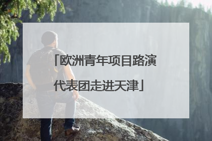 欧洲青年项目路演代表团走进天津