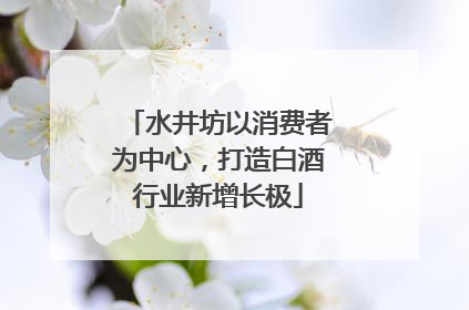 水井坊以消费者为中心，打造白酒行业新增长极