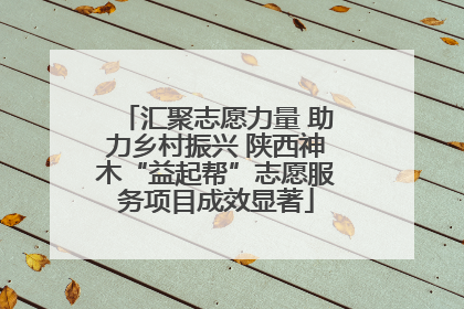 汇聚志愿力量 助力乡村振兴 陕西神木“益起帮”志愿服务项目成效显著