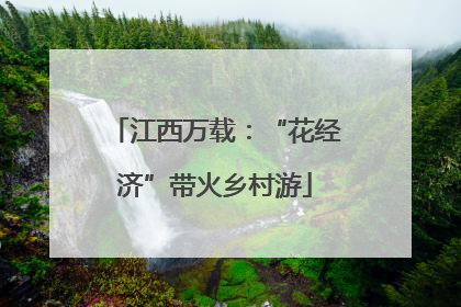 江西万载：“花经济”带火乡村游