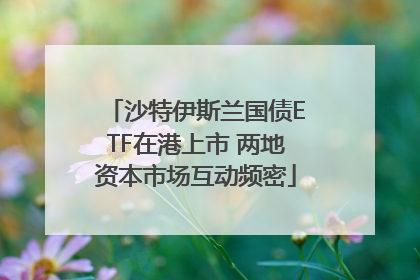 沙特伊斯兰国债ETF在港上市 两地资本市场互动频密