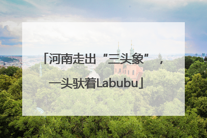 河南走出“三头象”，一头驮着Labubu