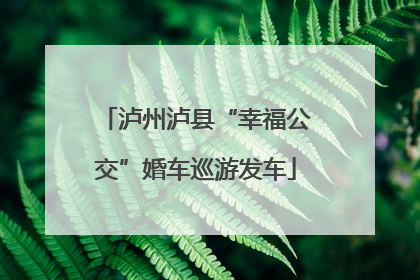 泸州泸县“幸福公交”婚车巡游发车