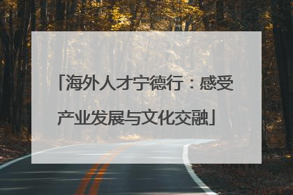 海外人才宁德行：感受产业发展与文化交融