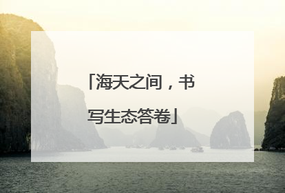 海天之间，书写生态答卷