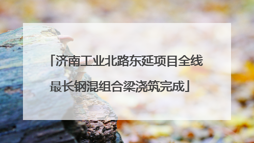 济南工业北路东延项目全线最长钢混组合梁浇筑完成