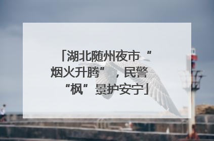 湖北随州夜市“烟火升腾”，民警“枫”景护安宁