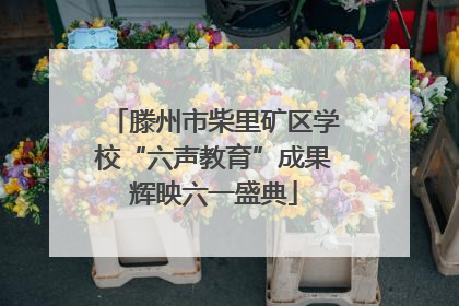 滕州市柴里矿区学校“六声教育”成果辉映六一盛典