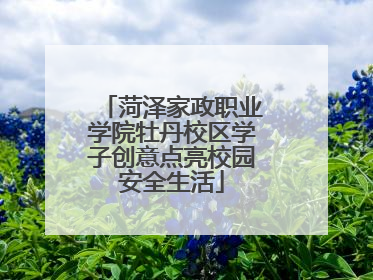 菏泽家政职业学院牡丹校区学子创意点亮校园安全生活