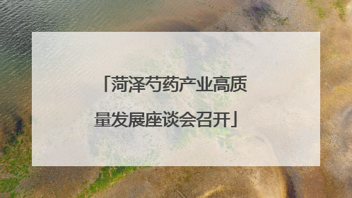 菏泽芍药产业高质量发展座谈会召开