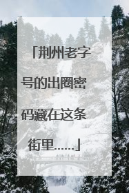 荆州老字号的出圈密码藏在这条街里……