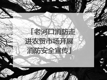 老河口消防走进农贸市场开展消防安全宣传