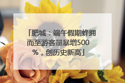 肥城：端午假期蜂拥而至游客量暴增500%，创历史新高