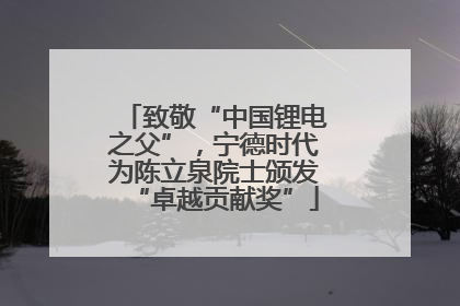 致敬“中国锂电之父”，宁德时代为陈立泉院士颁发“卓越贡献奖”