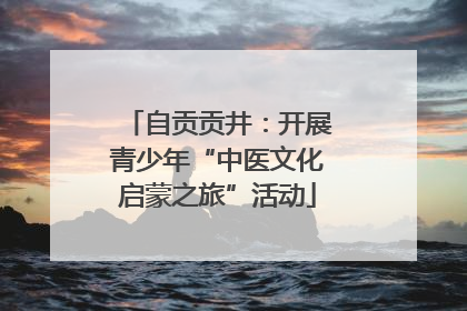 自贡贡井：开展青少年“中医文化启蒙之旅”活动