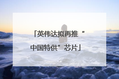 英伟达拟再推“中国特供”芯片