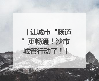让城市“肠道”更畅通！沙市城管行动了！