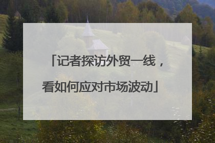 记者探访外贸一线，看如何应对市场波动