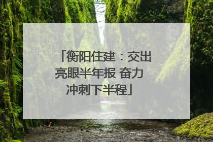衡阳住建：交出亮眼半年报 奋力冲刺下半程