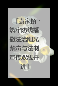 袁家镇：筑牢防线播撒法治阳光禁毒与法制宣传双线并进