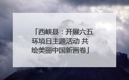 西峡县：开展六五环境日主题活动 共绘美丽中国新画卷