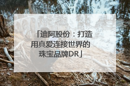 迪阿股份：打造用真爱连接世界的珠宝品牌DR