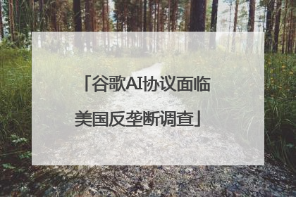 谷歌AI协议面临美国反垄断调查