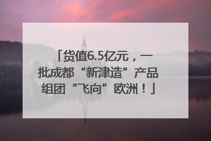 货值6.5亿元，一批成都“新津造”产品组团“飞向”欧洲！
