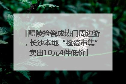 醴陵捡瓷成热门周边游，长沙本地“捡瓷市集”卖出10元4件低价